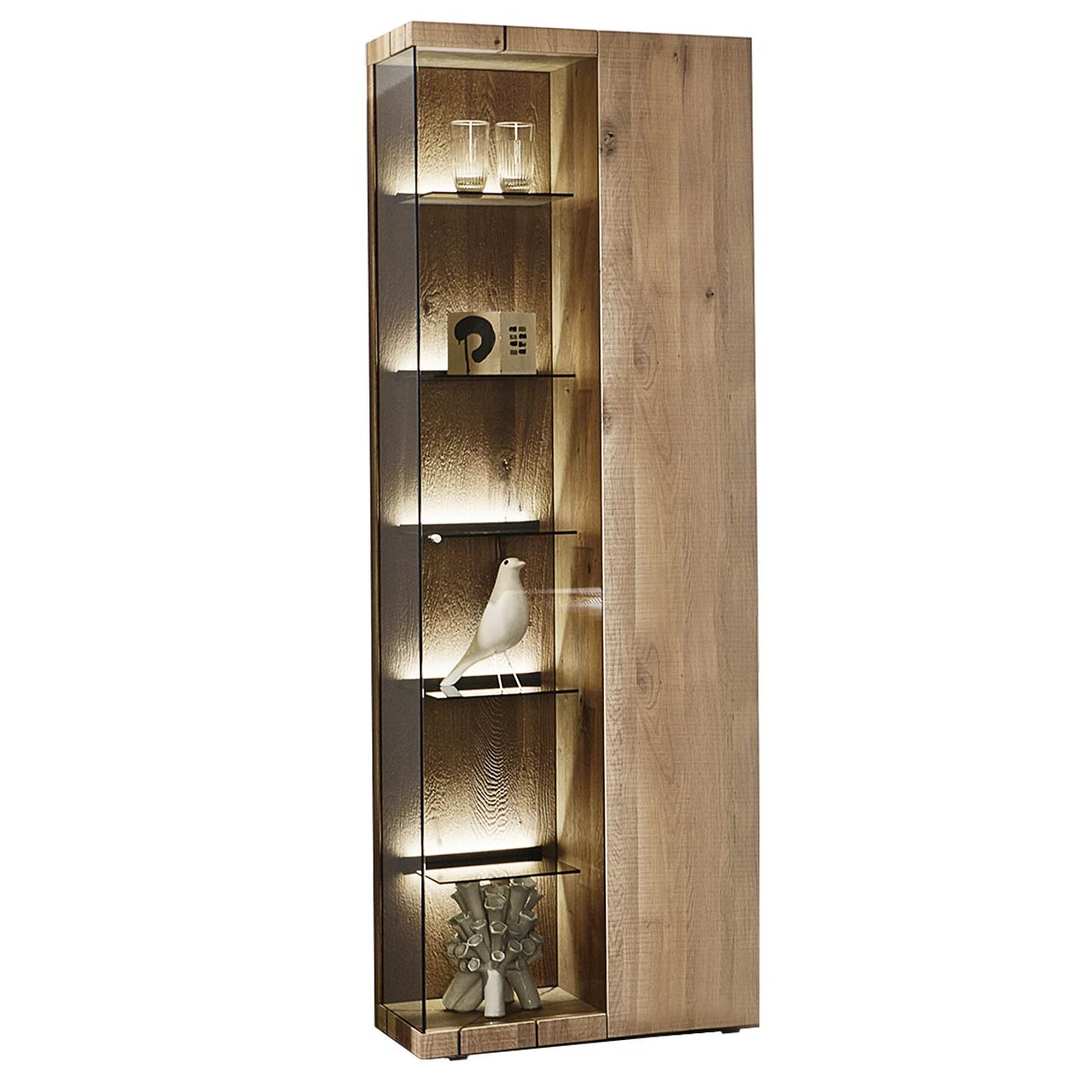 Hartmann VARA - Standvitrine Holz 7210W-0072 re. Hartmann VARA - Standvitrine Holz 7210W-0072 re.