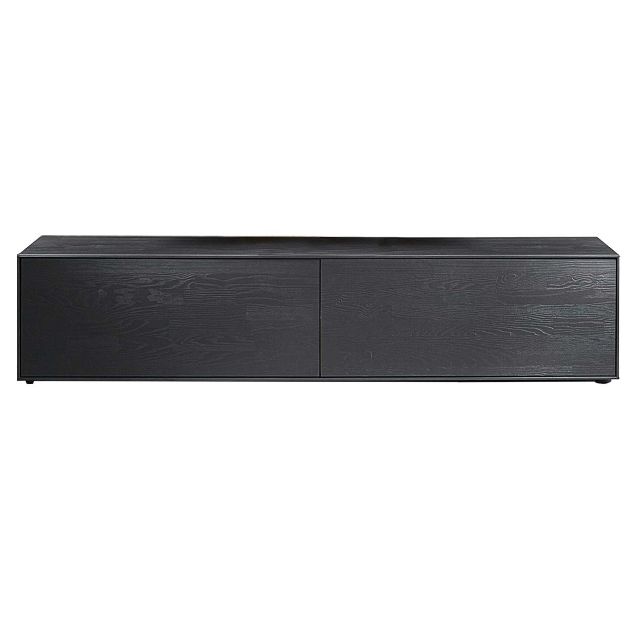 TV-Board aus massiver Kernesche anthrazit