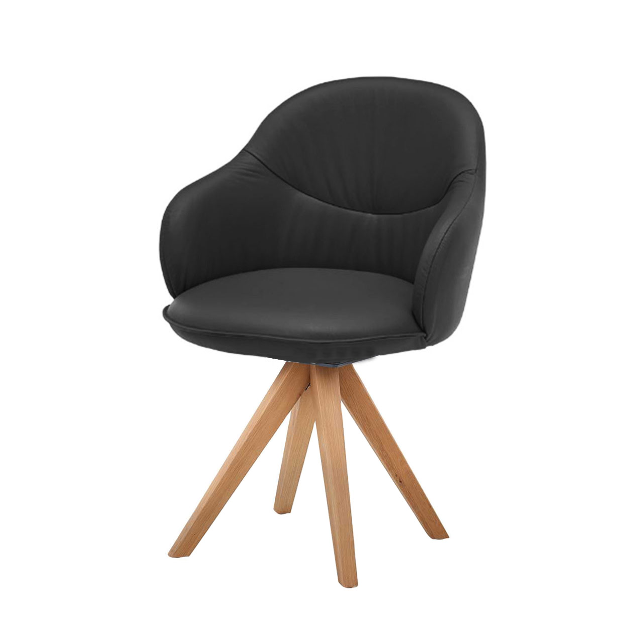 hartmann_ANEA_8530-1717.1735_stuhl.rico_holzgestell Moderner Esszimmerstuhl mit Holzgestell