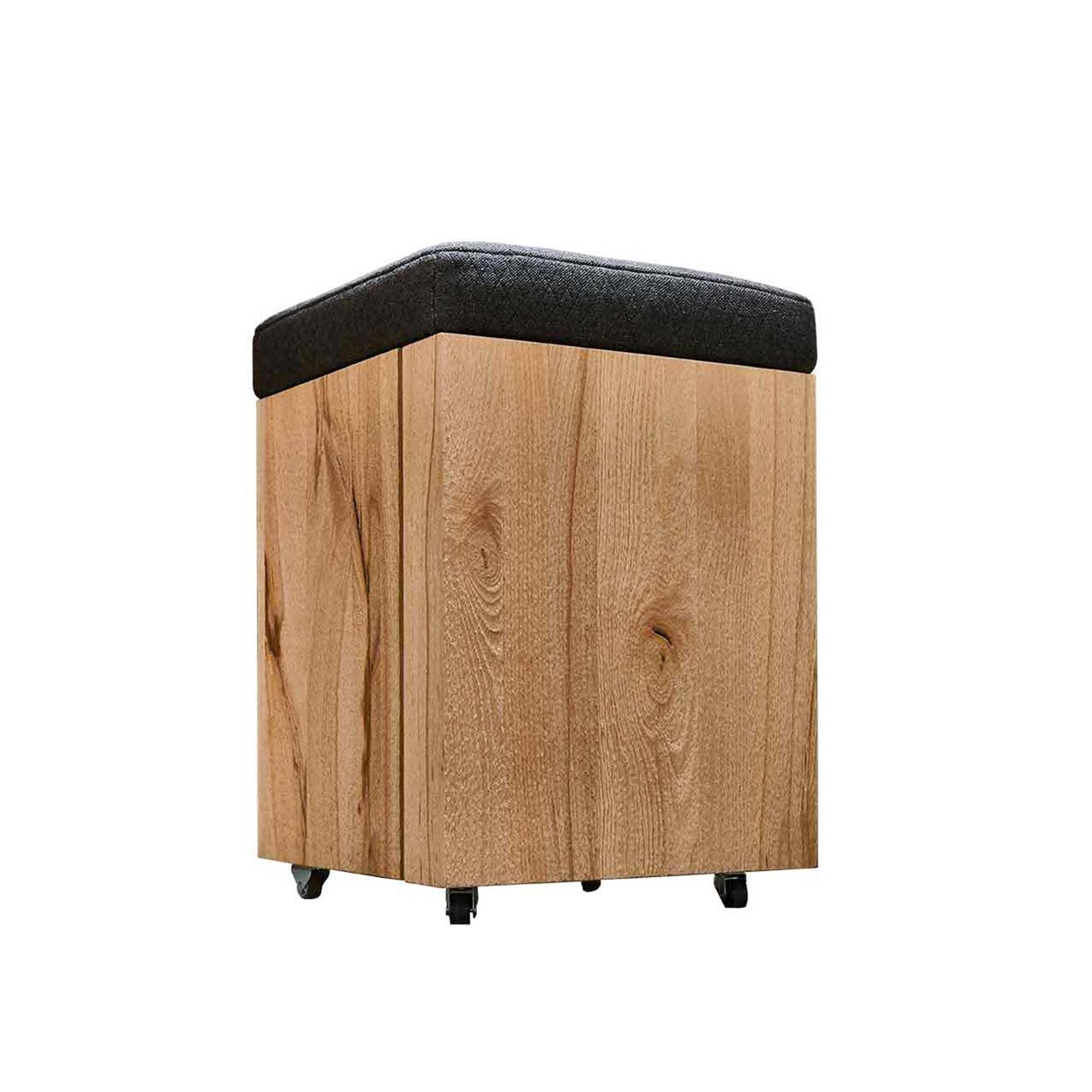 Velko-7240G-3141_Sitzbank Hartmann Garderobe VELKO - Sitzhocker mit Rollen 7240G-3041 Stoff