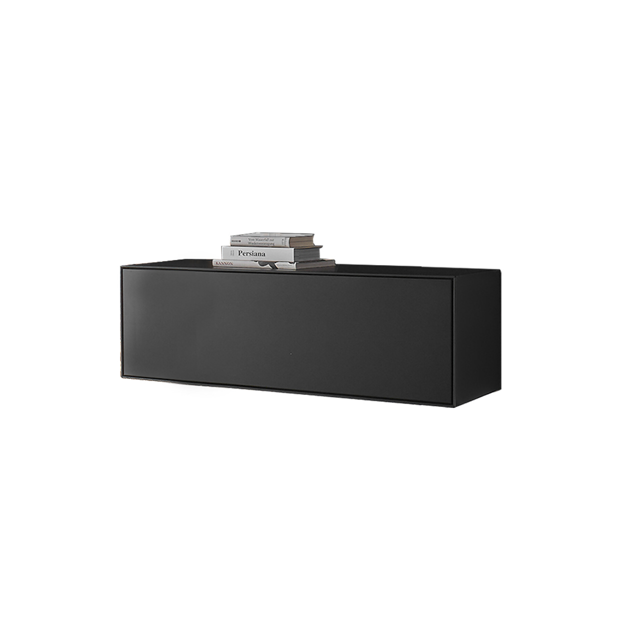 Hartmann SELINO - Hängelowboard 8560-2091 Schlichtes Hängelowboard aus massiver Birke in Anthrazit mit Klappe.