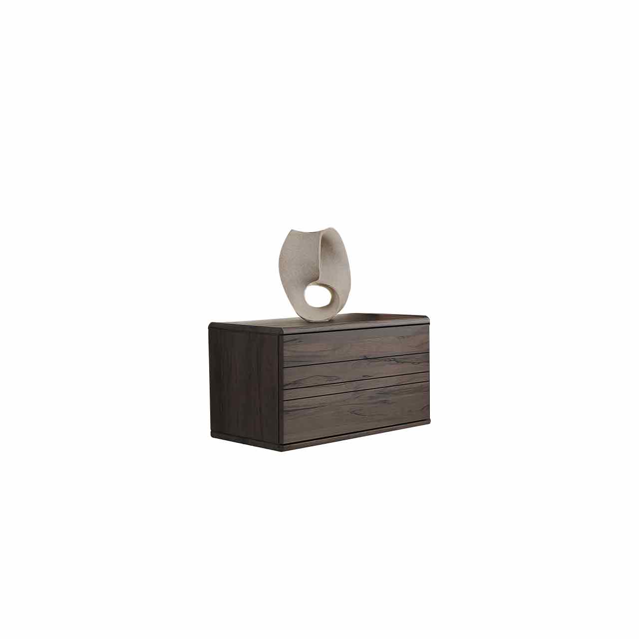Hartmann AUDRA - Hängelowboard 5610-2055 - Altholzbuche Uyaa Kurzes Hängelowboard aus massiver dunkelbrauner Altholzbuche Uyaa mit edler, sichtbarer Holzmaserung.
