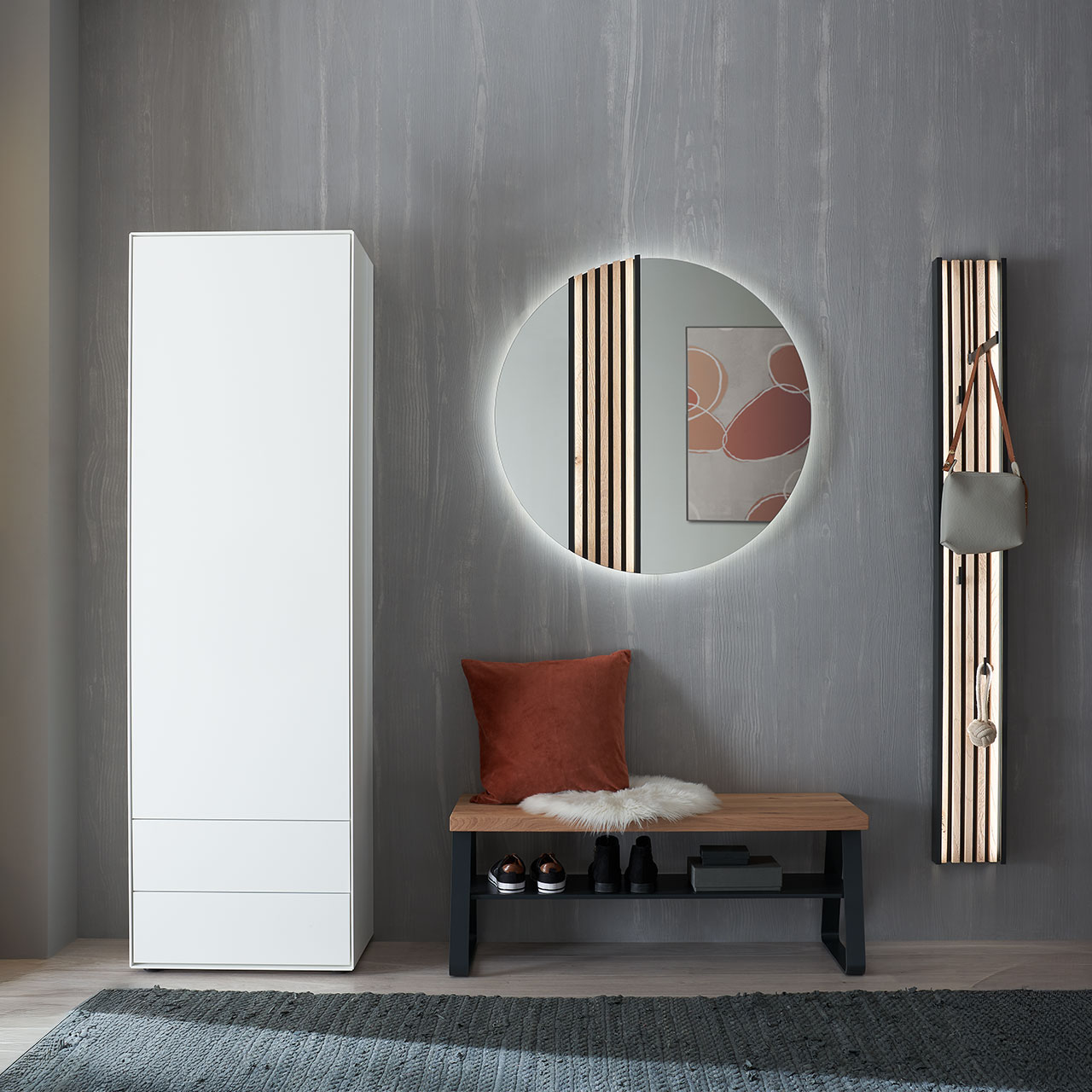 Hartmann SALVO - Garderobe 8550G Nr. V104L - mit Lamellen Hartmann SALVO - Garderobe 8550G Nr. V104L - mit Lamellen